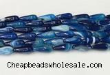 CTR405 15.5 inches 8*20mm teardrop agate beads wholesale