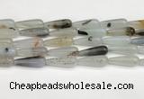 CTR411 15.5 inches 10*30mm teardrop agate beads wholesale