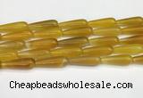 CTR415 15.5 inches 10*30mm teardrop agate beads wholesale