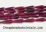 CTR420 15.5 inches 10*30mm teardrop agate beads wholesale