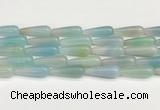 CTR424 15.5 inches 10*30mm teardrop agate beads wholesale