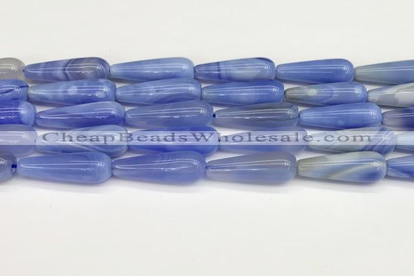 CTR425 15.5 inches 10*30mm teardrop agate beads wholesale