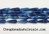 CTR427 15.5 inches 10*30mm teardrop agate beads wholesale