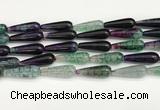 CTR430 15.5 inches 10*30mm teardrop agate beads wholesale