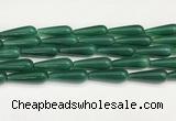 CTR433 15.5 inches 10*30mm teardrop agate beads wholesale