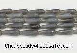 CTR450 15.5 inches 10*30mm faceted teardrop agate beads wholesale