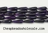 CTR454 15.5 inches 10*30mm faceted teardrop agate beads wholesale