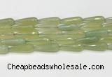 CTR459 15.5 inches 10*30mm faceted teardrop agate beads wholesale