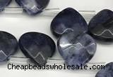 CTR643 Top drilled 13*13mm faceted briolette sodalite beads