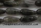 CTR77 15.5 inches 6*16mm faceted teardrop labradorite beads