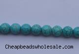 CTU01 15.5 inches 4mm round blue turquoise strand beads Wholesale