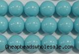 CTU1215 15.5 inches 14mm round synthetic turquoise beads