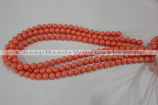 CTU1313 15.5 inches 8mm round synthetic turquoise beads