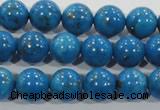 CTU1625 15.5 inches 14mm round synthetic turquoise beads