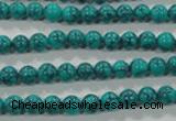 CTU1672 15.5 inches 6mm round synthetic turquoise beads