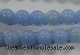 CTU1733 15.5 inches 8mm round synthetic turquoise beads