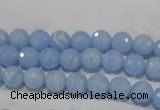 CTU1742 15.5 inches 6mm faceted round synthetic turquoise beads