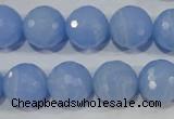 CTU1746 15.5 inches 14mm faceted round synthetic turquoise beads