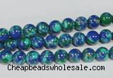 CTU1812 15.5 inches 6mm round synthetic turquoise beads