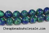 CTU1813 15.5 inches 8mm round synthetic turquoise beads