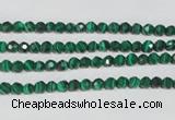 CTU1821 15.5 inches 4mm faceted round synthetic turquoise beads