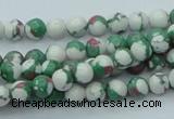 CTU223 16 inches 6mm round imitation turquoise beads wholesale