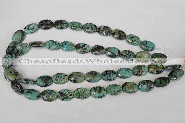 CTU2476 15.5 inches 13*18mm oval African turquoise beads wholesale