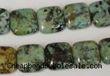 CTU2479 15.5 inches 14*14mm square African turquoise beads wholesale