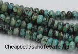 CTU405 15.5 inches 3*6mm rondelle African turquoise beads wholesale