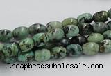 CTU407 15.5 inches 6*7mm rice African turquoise beads wholesale