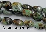 CTU413 15.5 inches 10*14mm oval African turquoise beads wholesale