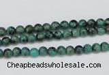 CTU425 15.5 inches 4mm round African turquoise beads wholesale