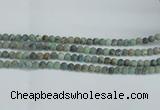 CTU563 15.5 inches 6mm round matte african turquoise beads