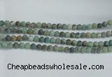 CTU564 15.5 inches 8mm round matte african turquoise beads