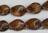 CTW62 15.5 inches 13*18mm twisted oval jasper gemstone beads