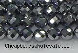 CTZ611 15.5 inches 6mm faceted round terahertz beads wholesale