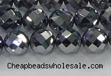 CTZ612 15.5 inches 8mm faceted round terahertz beads wholesale