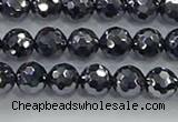 CTZ621 15.5 inches 6mm faceted round terahertz beads wholesale