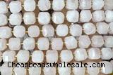 CUBE220 15 inches 10mm faceted cube rose beads wholesale