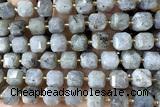 CUBE225 15 inches 10mm faceted cube labradorite beads wholesale