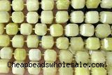 CUBE236 15 inches 10mm faceted cube jade beads wholesale