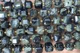 CUBE248 15 inches 10mm faceted cube kambaba jasper beads wholesale