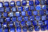 CUBE256 15 inches 10mm faceted cube lapis lazuli beads wholesale