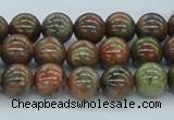 CUG03 15.5 inches 10mm round unakite gemstone beads wholesale