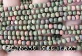 CUG190 15.5 inches 4mm round matte unakite beads wholesale