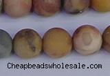 CVJ16 15.5 inches 14mm round matte venus jasper beads wholesale