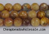 CVJ22 15.5 inches 6mm faceted round venus jasper beads wholesale