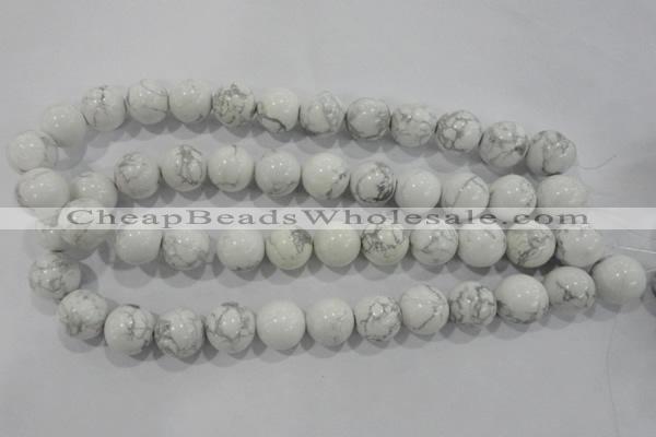 CWB208 15.5 inches 20mm round natural white howlite beads wholesale