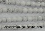 CWB211 15.5 inches 6mm faceted round natural white howlite beads