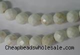 CWB301 15.5 inches 6mm faceted round howlite turquoise beads